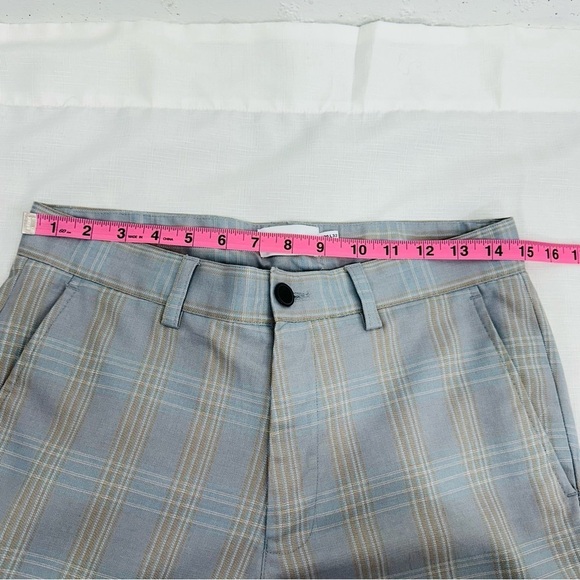 Topman Men’s size 30 x 30.5 Gray & Blue Plaid Dress Pants - Picture 9 of 11